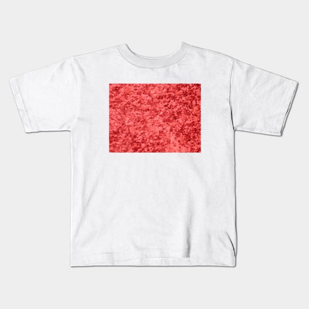 Red Marble Texture Kids T-Shirt by MarbleTextures